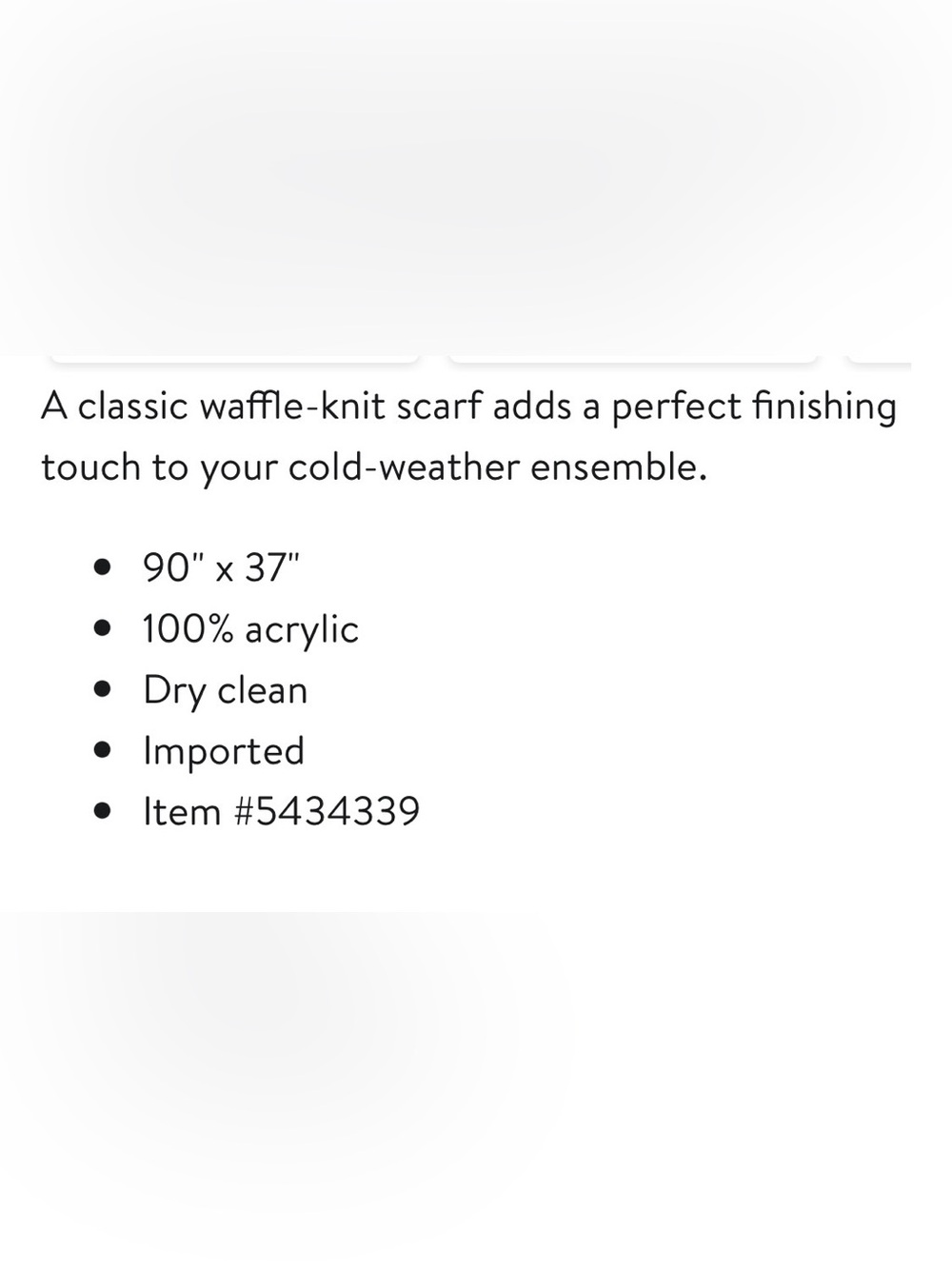 Free People Kennedy Waffle Knit Long Blanket Scarf Light Gray - Picture 2 of 9